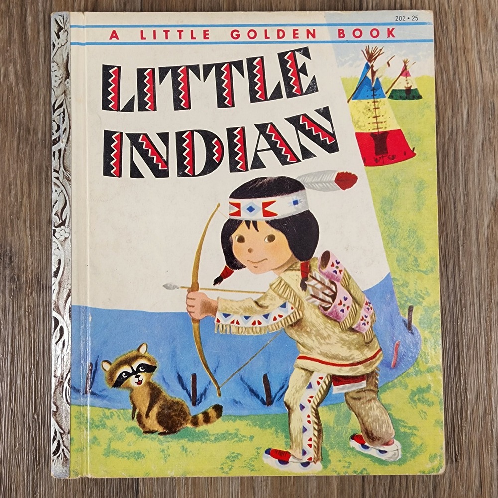 Little Indian Little Golden Book 1954 First Edition A Printing 202-25 Vintage